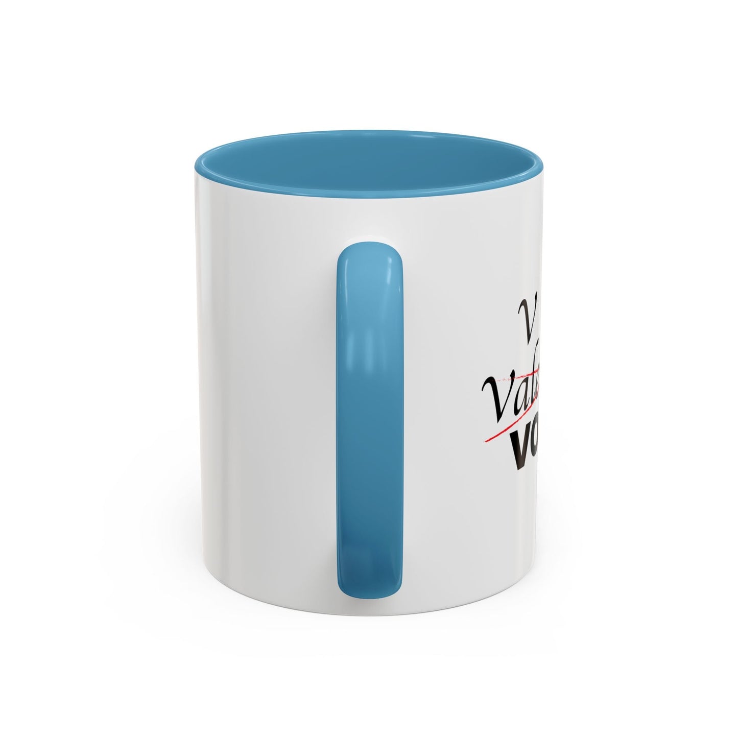 V IS FOR VODKA Accent BiColor Funny Sarcastic Mug