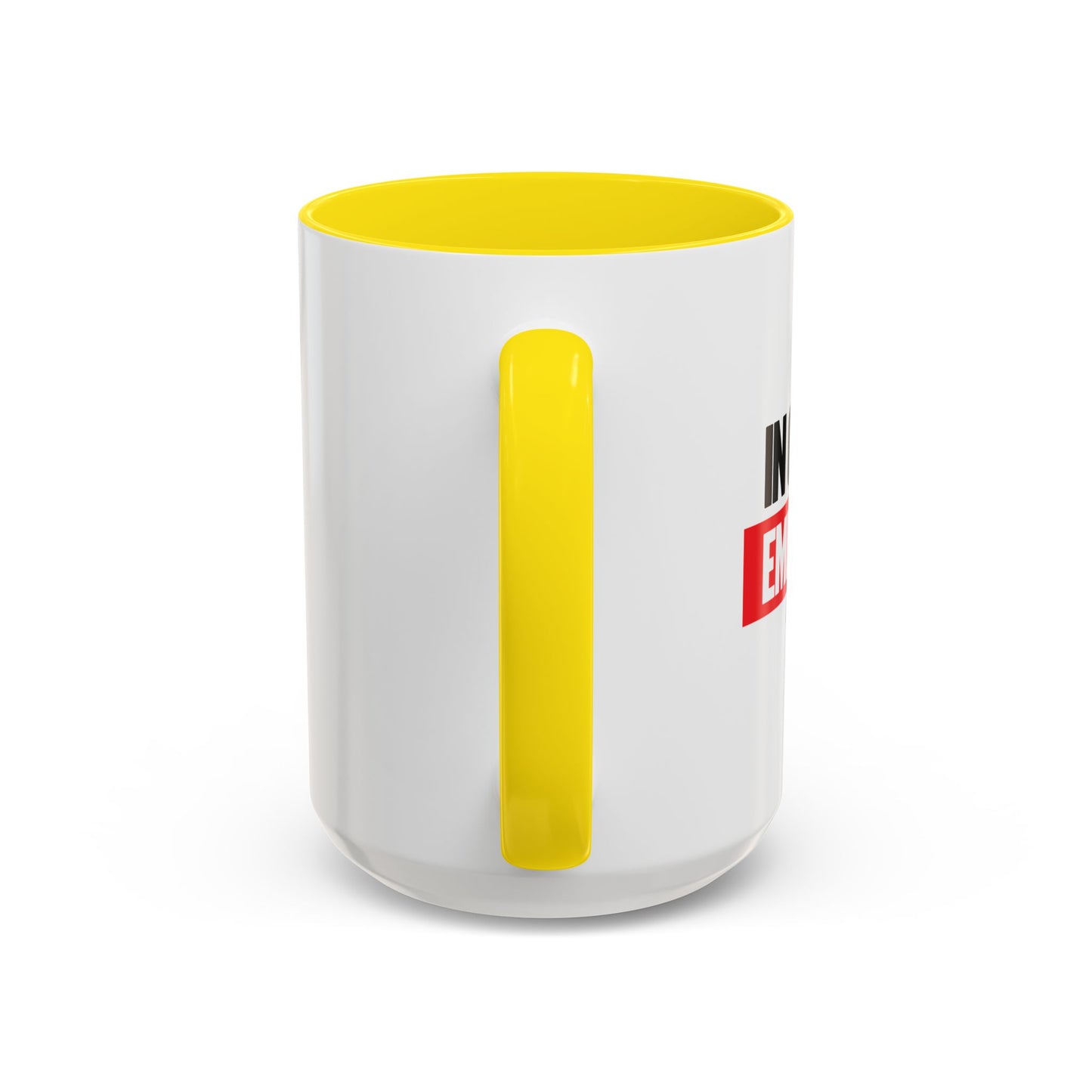 IN CASE OF EMERGENCY Accent BiColor Funny Sarcastic Mug