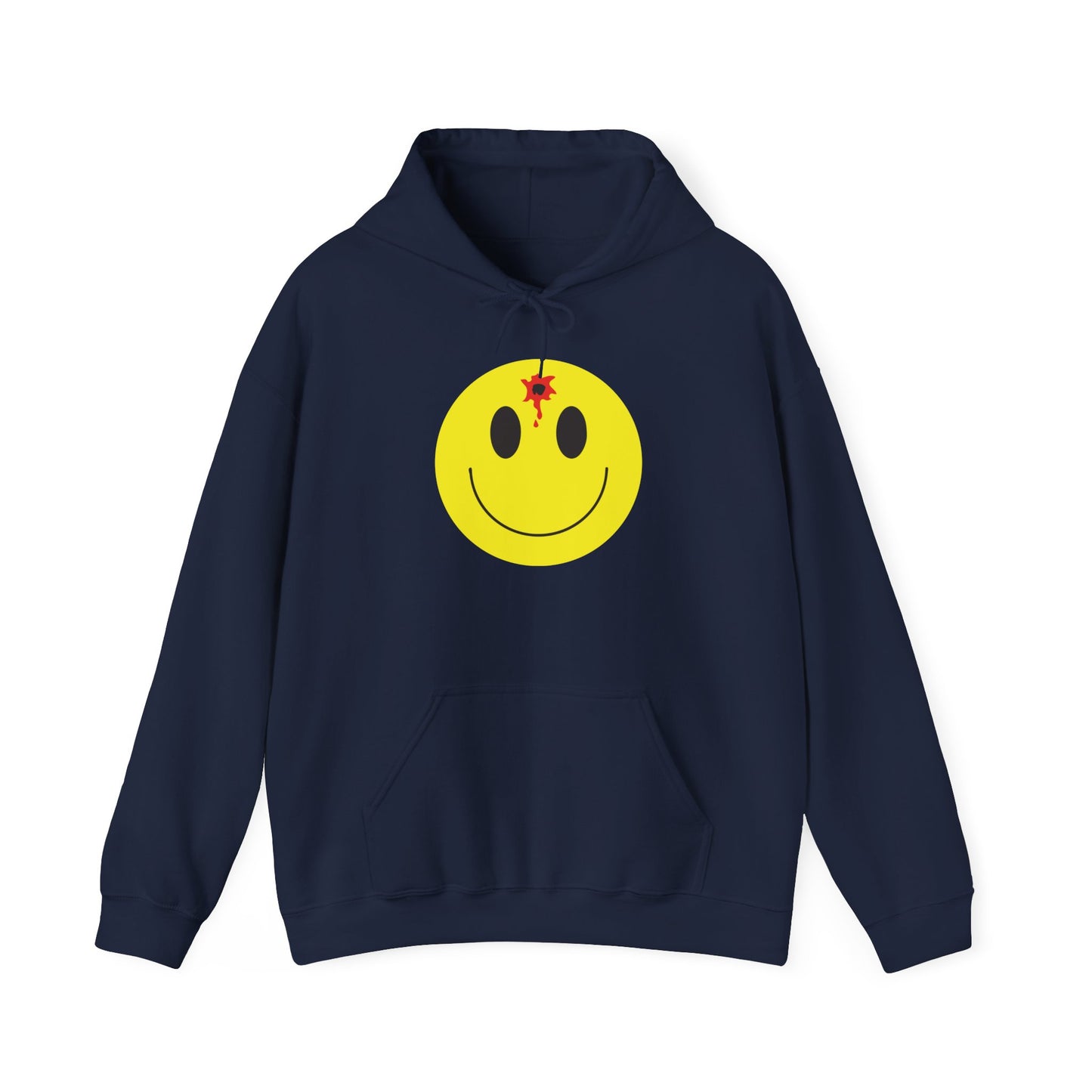 DEADSHOT HAPPY FACE - Premium Unisex Heavy Blend Funny Sarcastic Colored Hoodie Sweatshirt