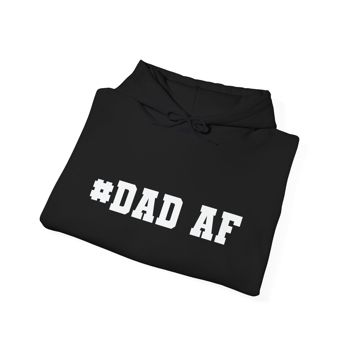 #DAD AF - Premium Unisex Funny Sarcastic Black Hoodie Sweatshirt