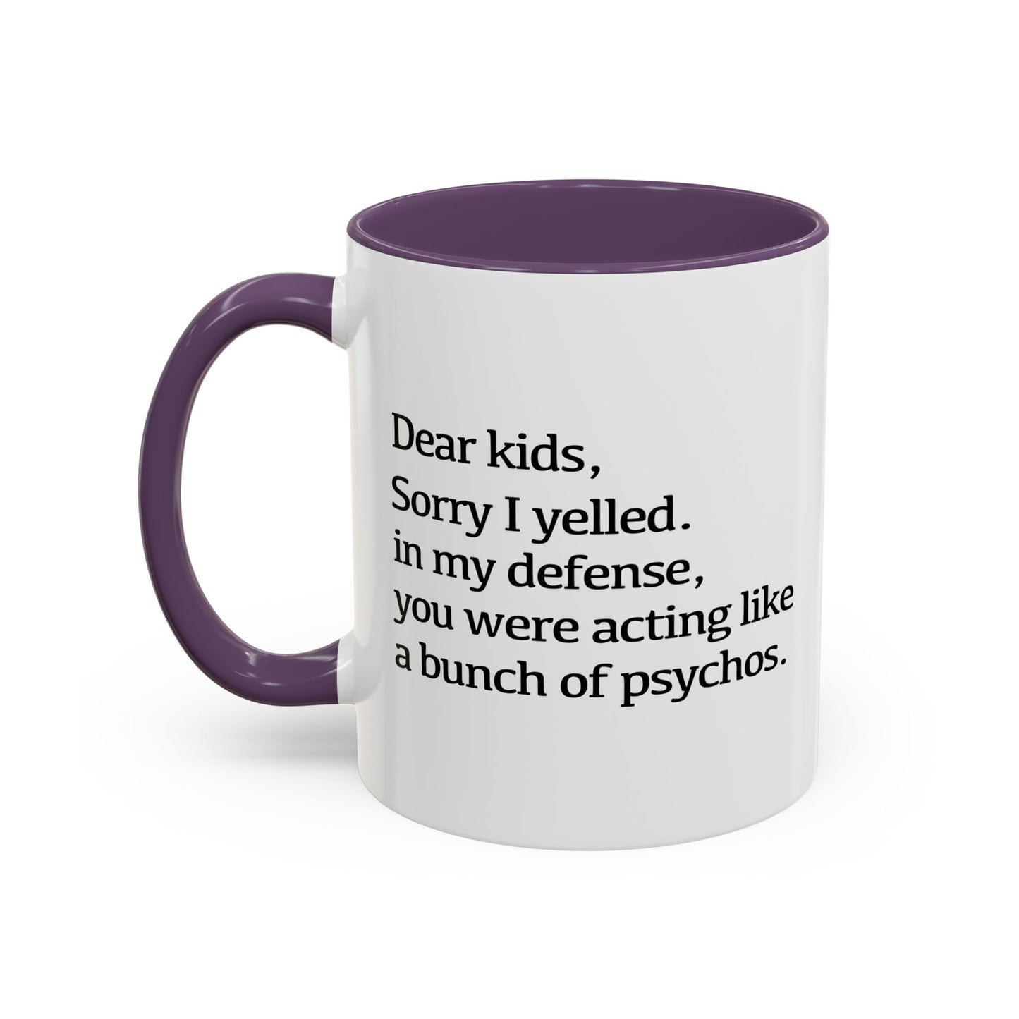 A BUNCH OF PSYCHOS Accent BiColor Funny Sarcastic Mug