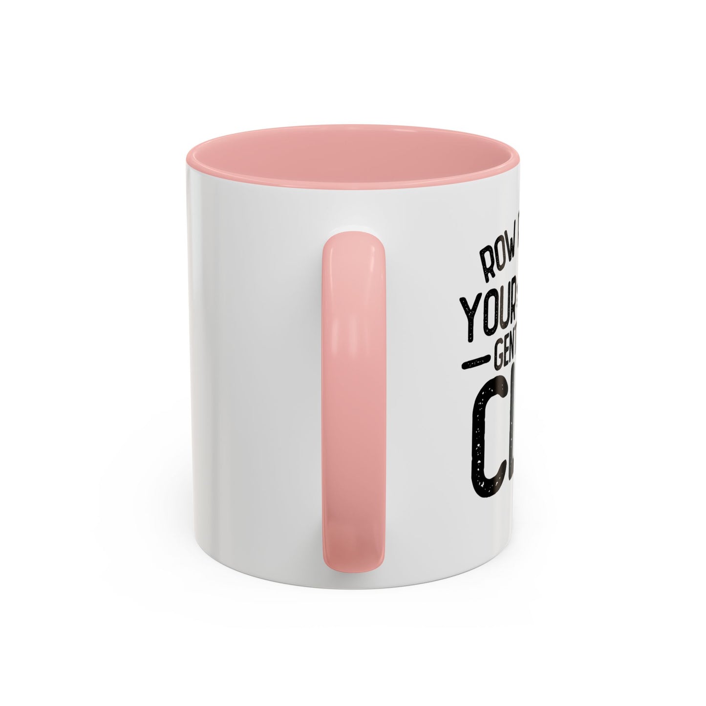 GENTLY OFF A CLIFF Accent BiColor Funny Sarcastic Mug