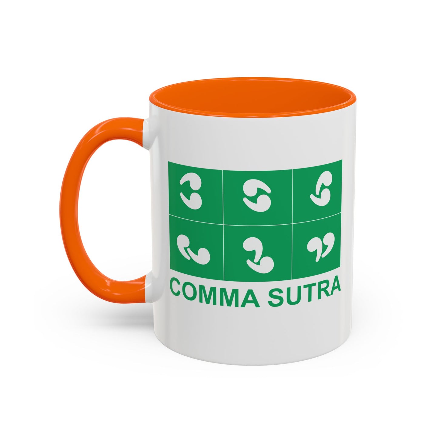 COMMA SUTRA Accent BiColor Funny Sarcastic Mug