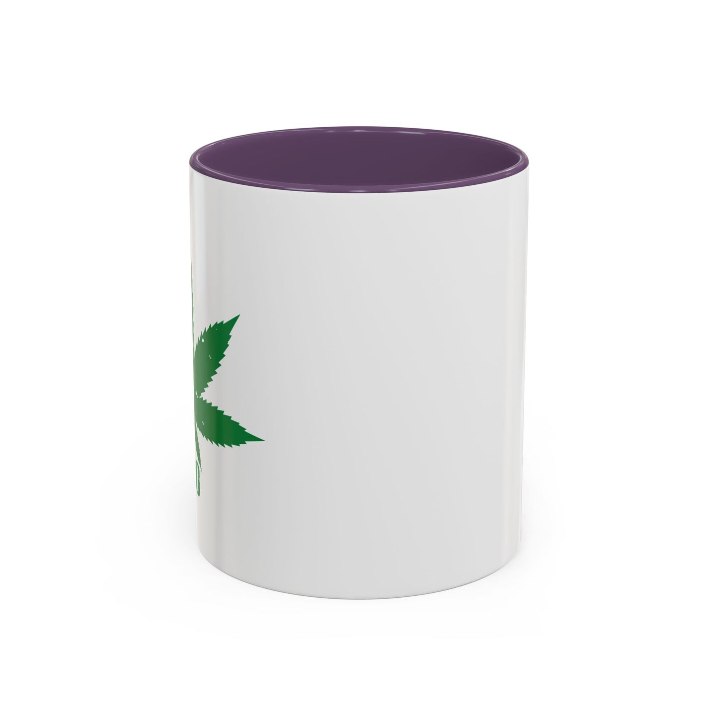 WEED LEAF 420 Accent BiColor Funny Sarcastic Mug