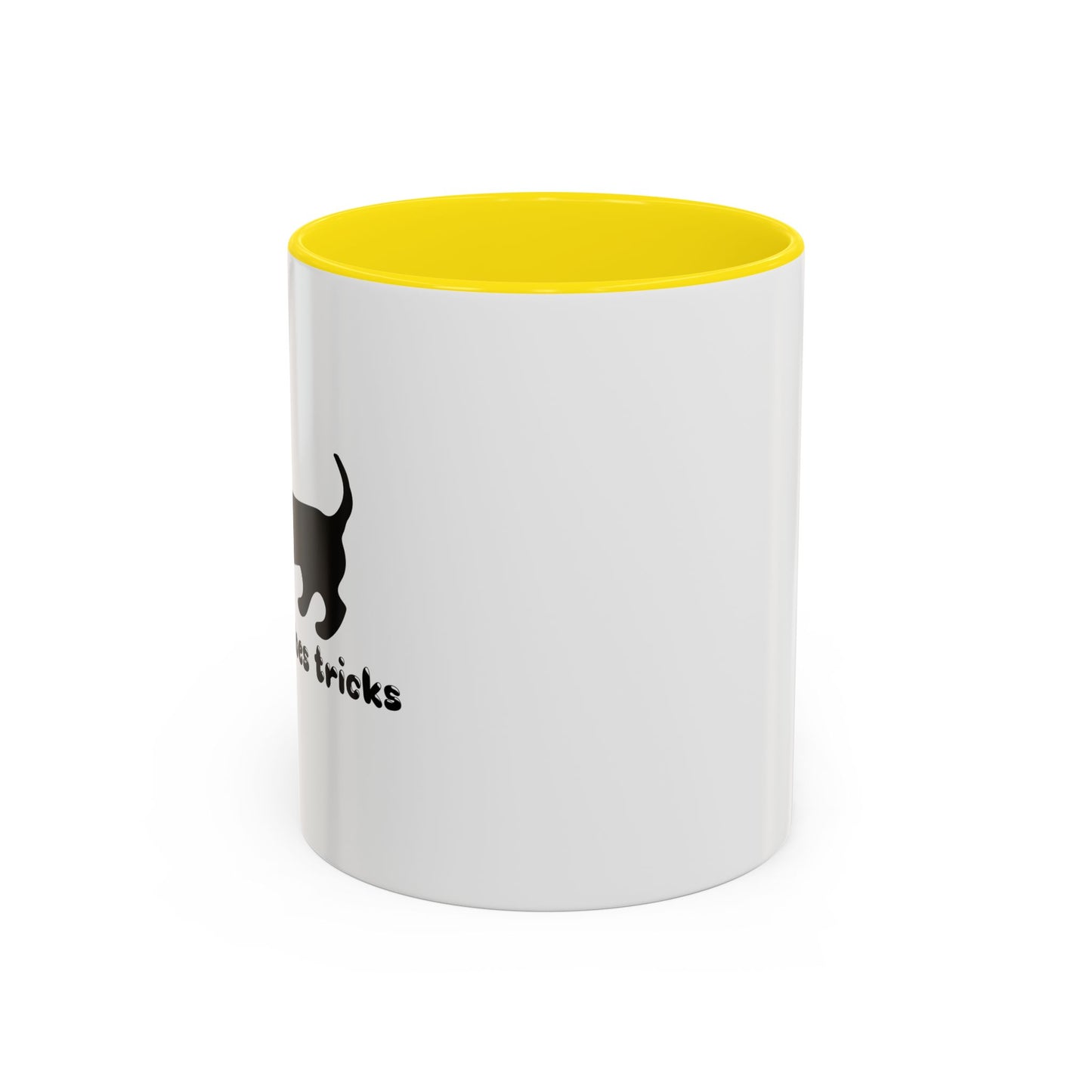 MY WIENER DOES TRICKS Accent BiColor Funny Sarcastic Mug