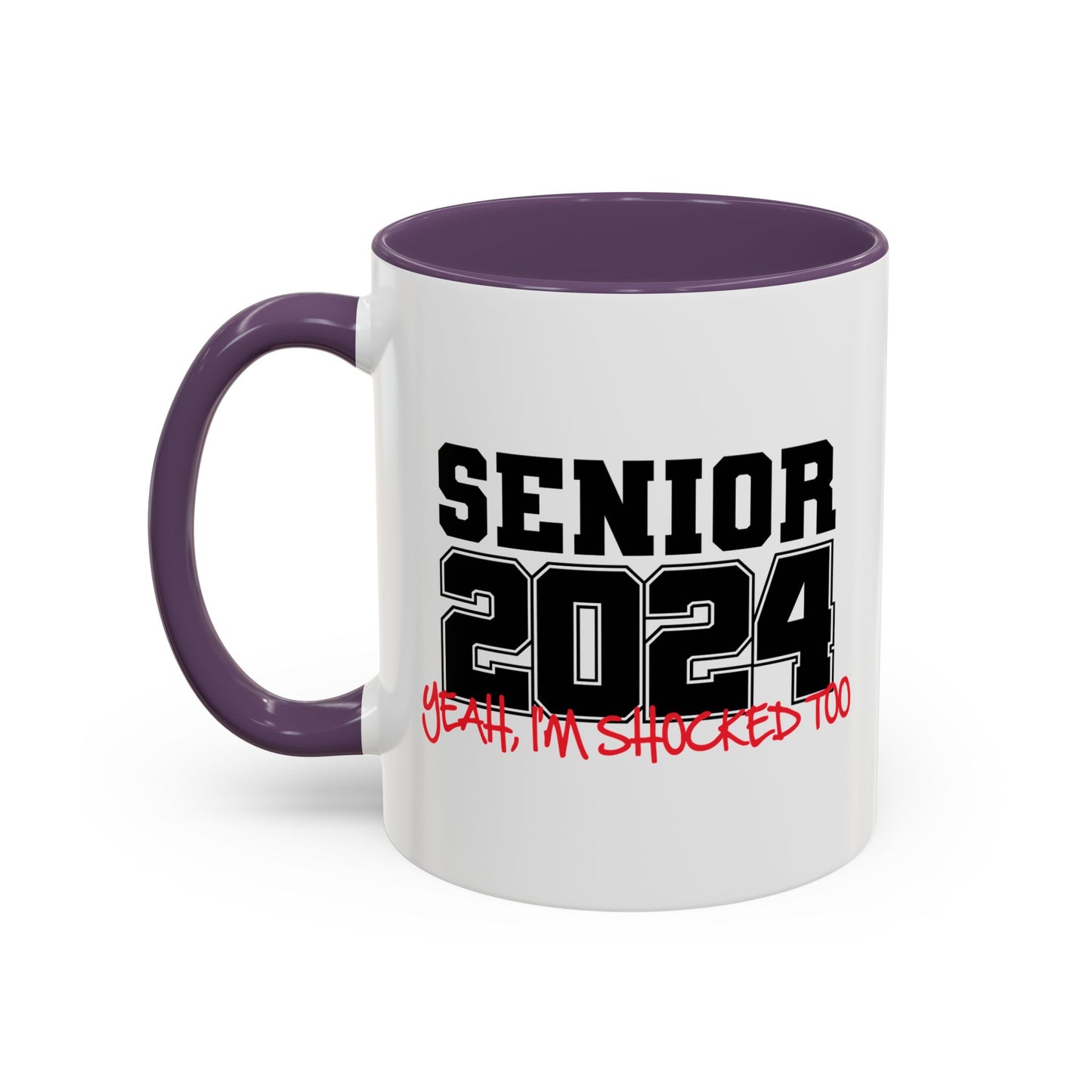 SENIOR 2024 Accent BiColor Funny Sarcastic Mug