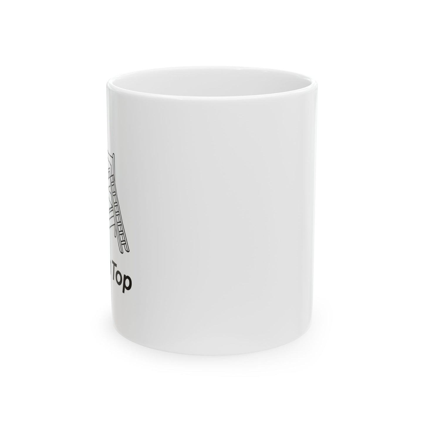 I PREFER TO BE ON TOP FUNNY SARCASTIC WHITE MUG