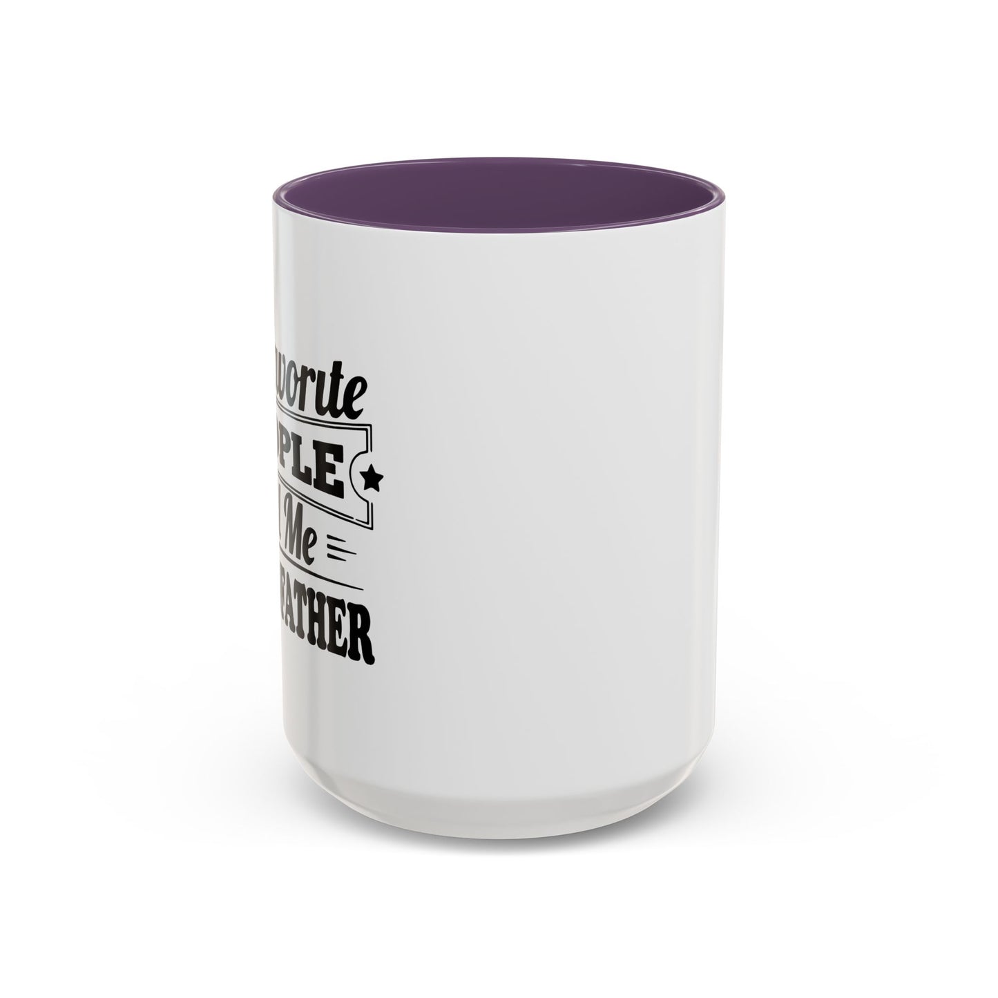 MY FAVORITE PEOPLE CALL ME GRANDPA Accent BiColor Funny Sarcastic Mug