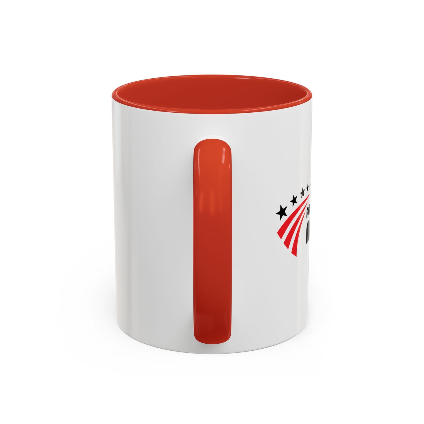 IDIOT FREE AMERICA Accent BiColor Funny Sarcastic Mug