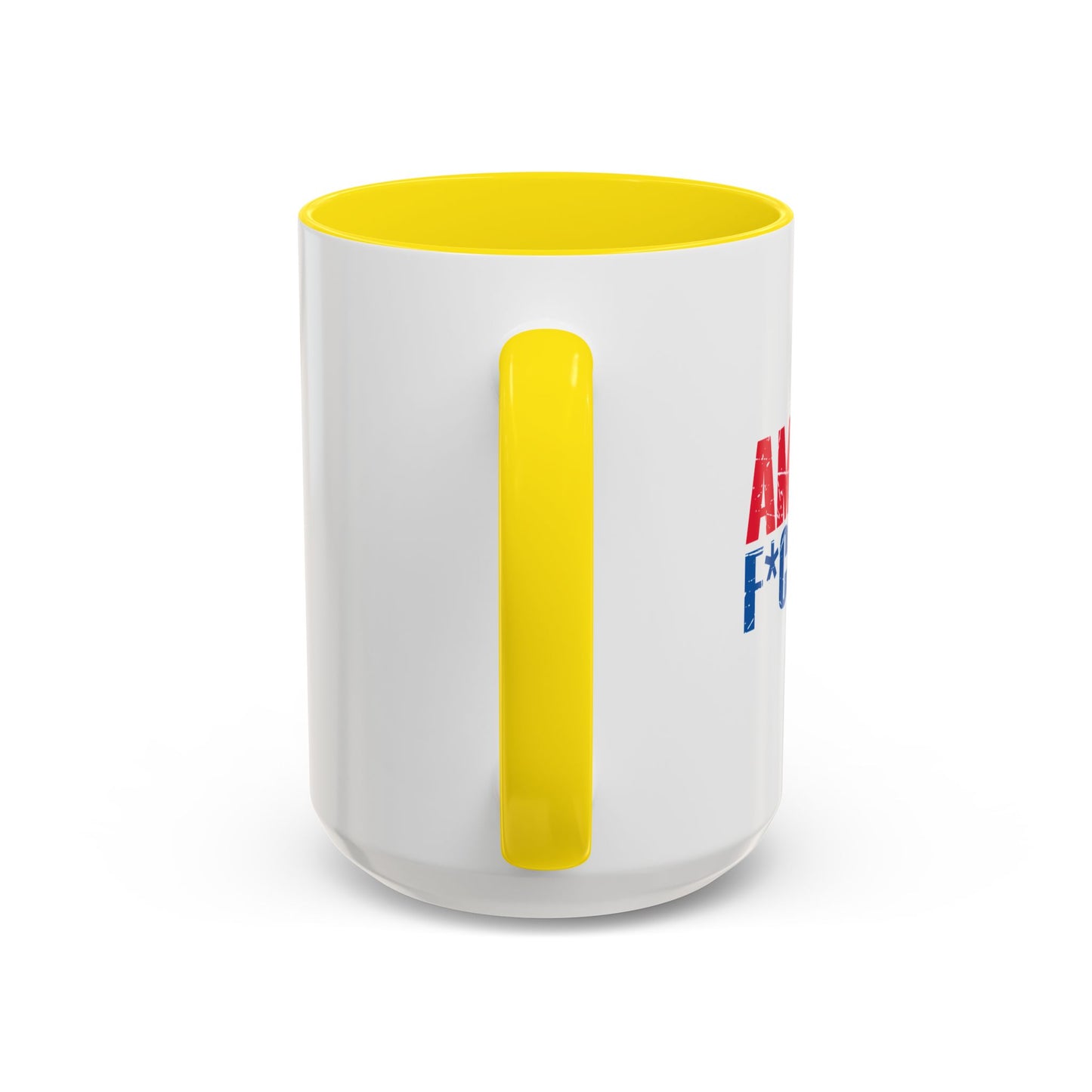 AMERICA FUCK YEAH Accent BiColor Funny Sarcastic Mug