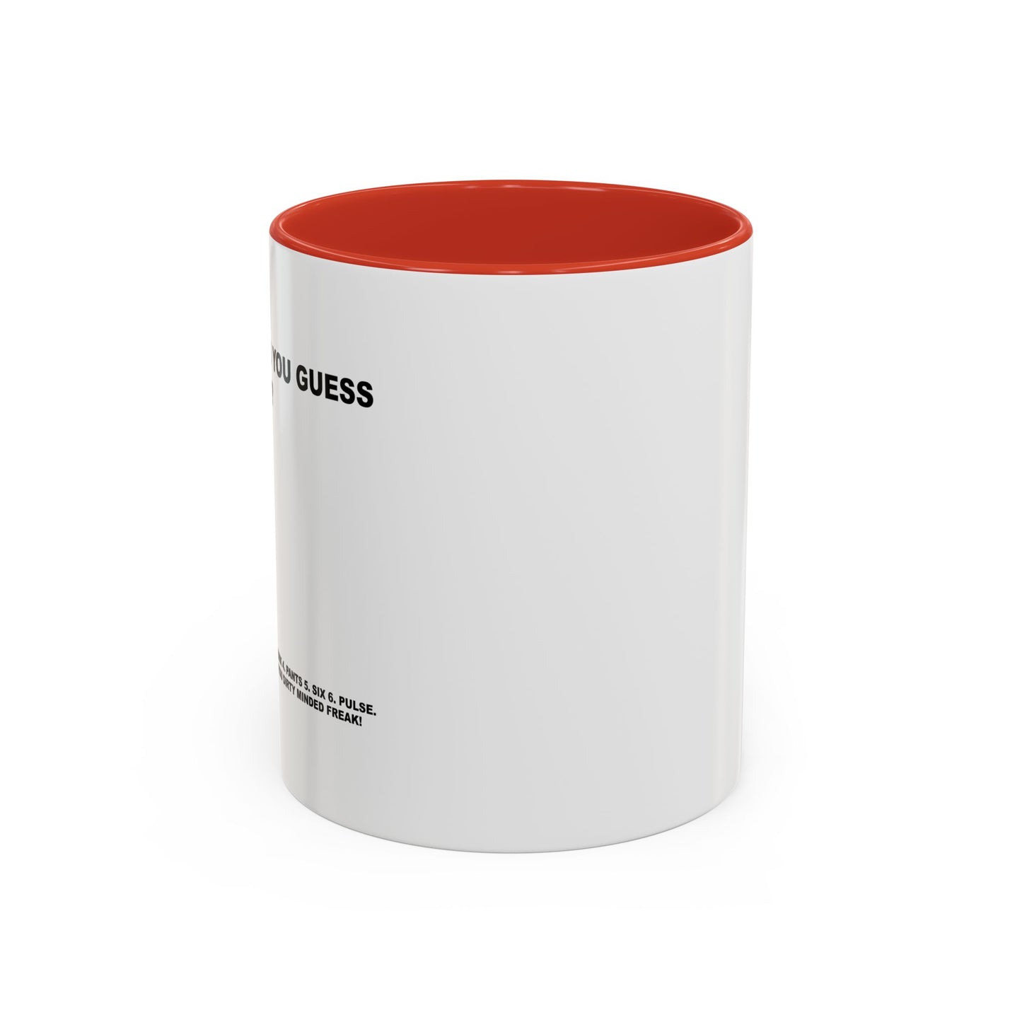 GUESS THESE WORDS Accent BiColor Funny Sarcastic Mug