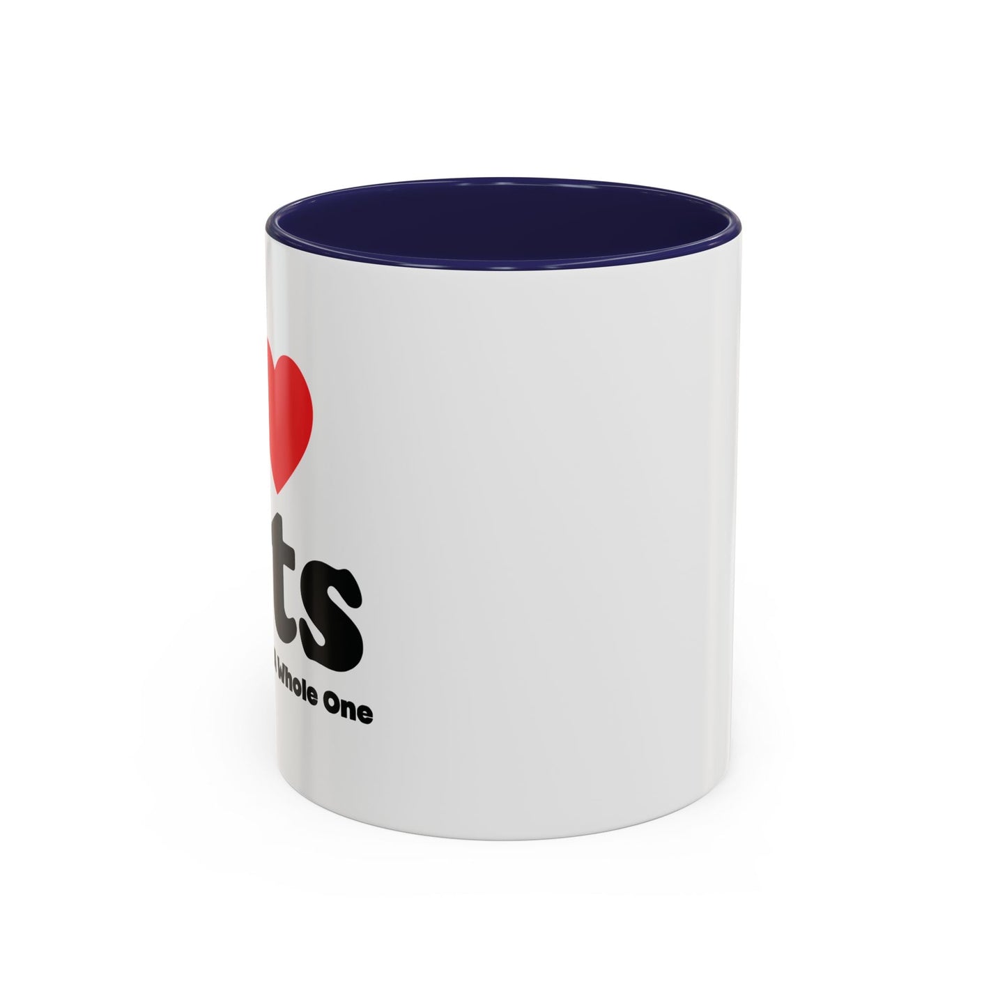 I LOVE CATS, BUT I CAN'T EAT A WHOLE ONE Accent BiColor Funny Sarcastic Mug