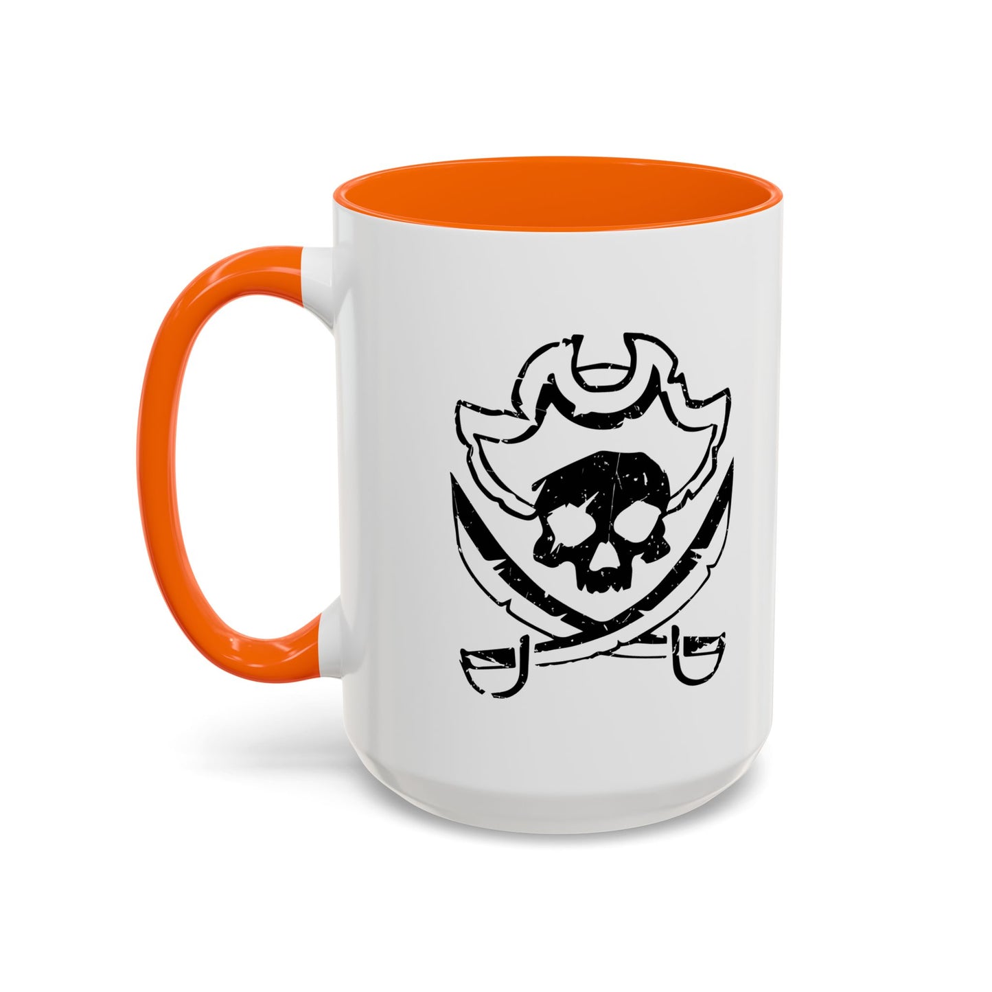 SCARED SKULL Accent BiColor Funny Sarcastic Mug