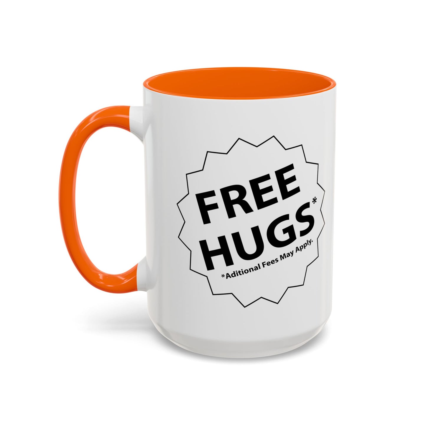 FREE HUGS Accent BiColor Funny Sarcastic Mug