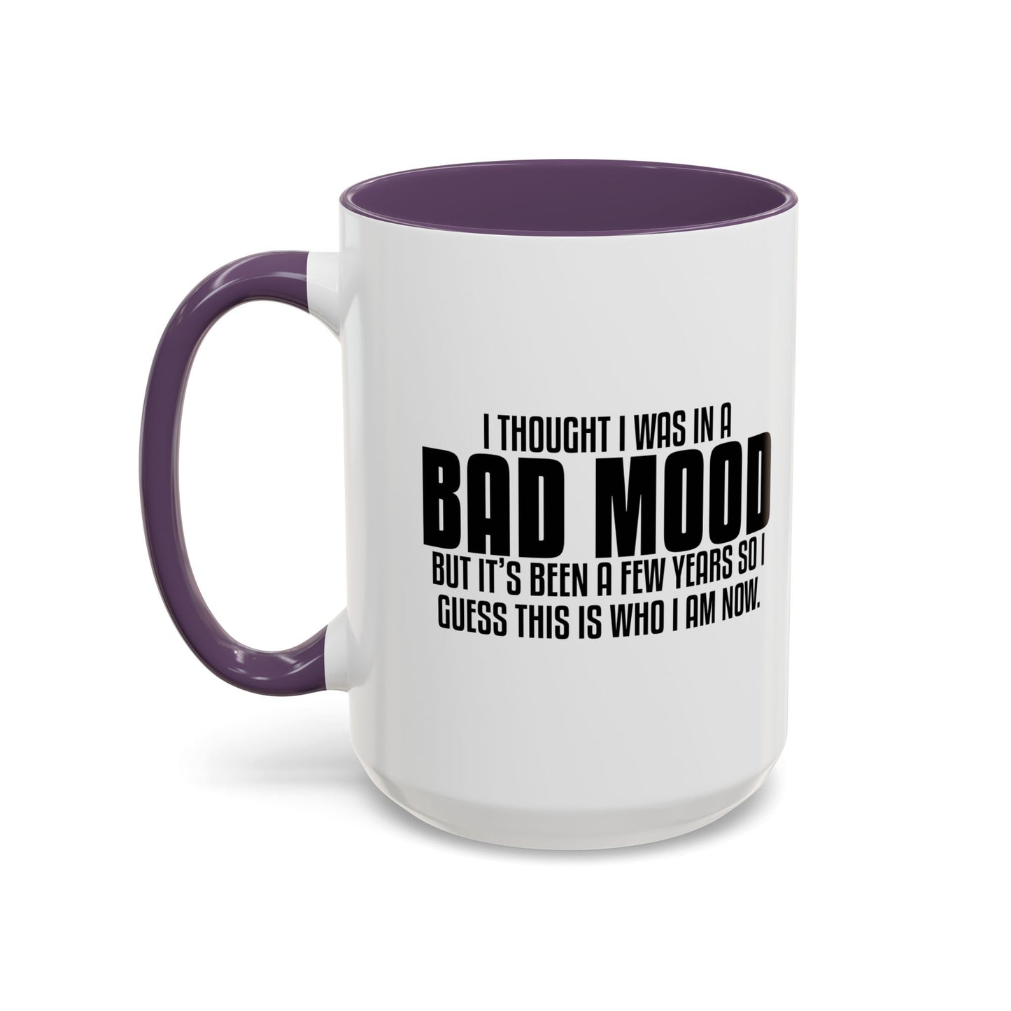 THIS IS WHO I AM NOW Accent BiColor Funny Sarcastic Mug