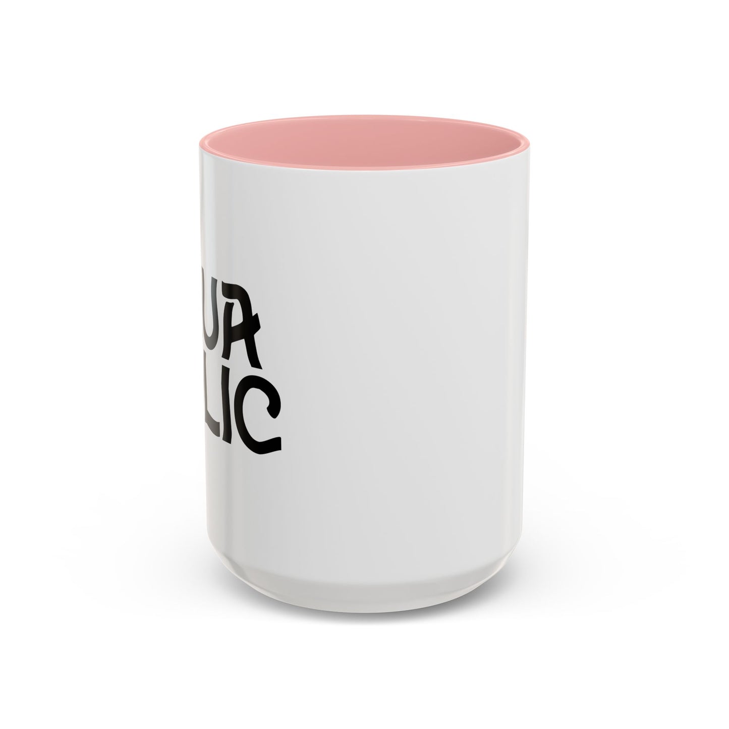 AQUAHOLIC Accent BiColor Funny Sarcastic Mug