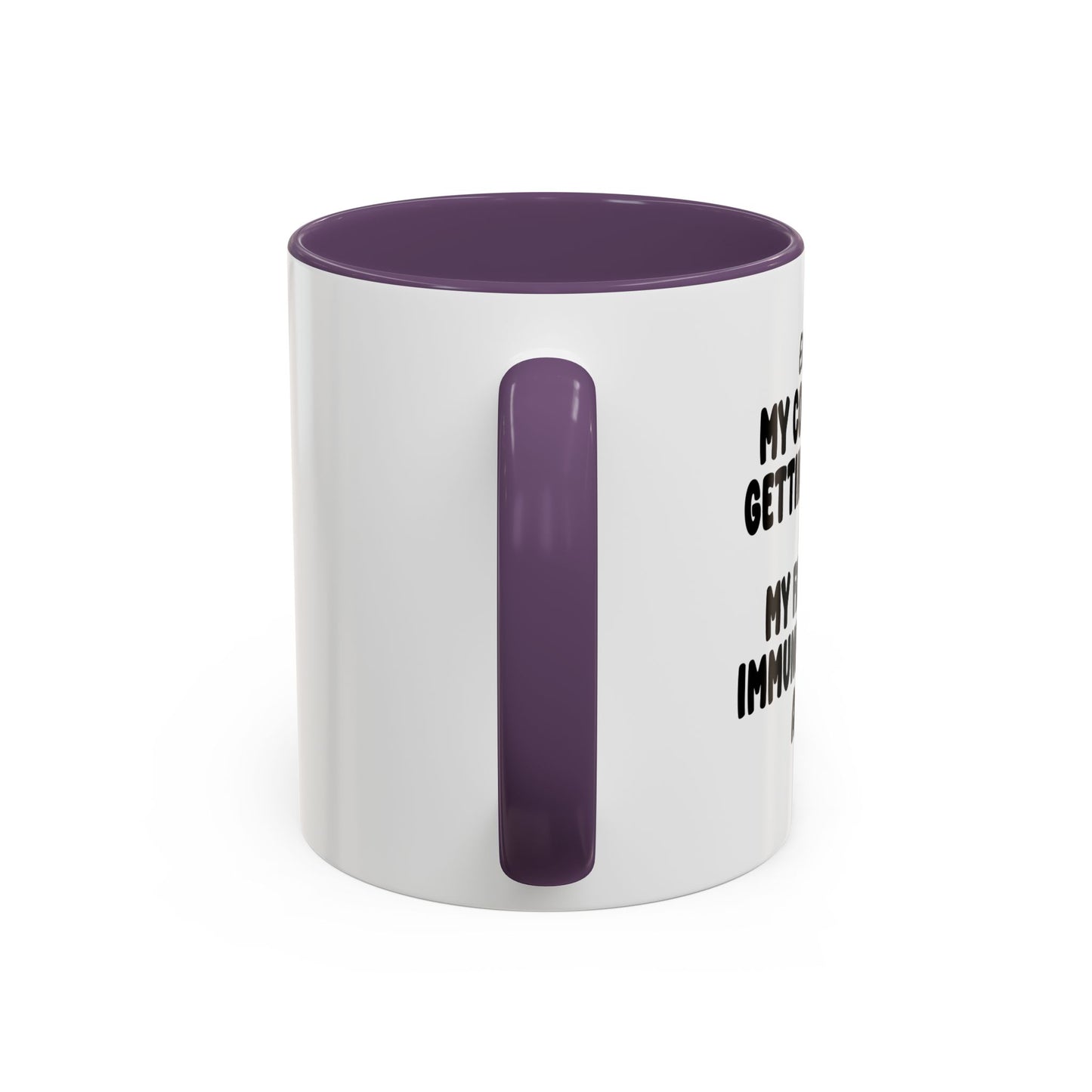 MY COOKING IS GETTING BETTER Accent BiColor Funny Sarcastic Mug