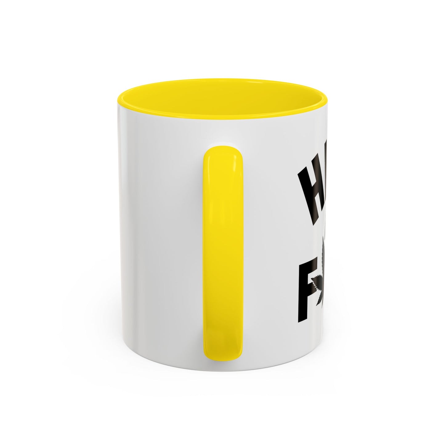 HIGH AS FUCK Accent BiColor Funny Sarcastic Mug