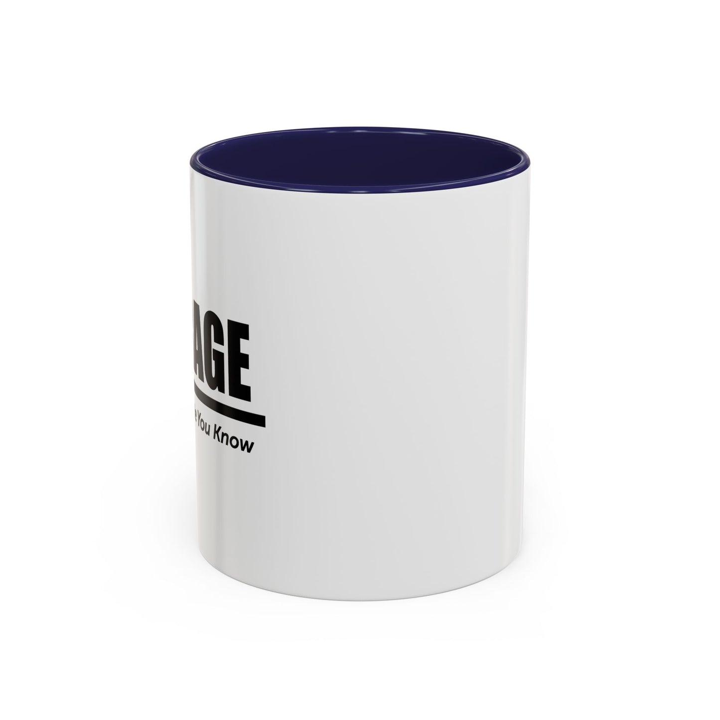 AVERAGE Accent BiColor Funny Sarcastic Mug