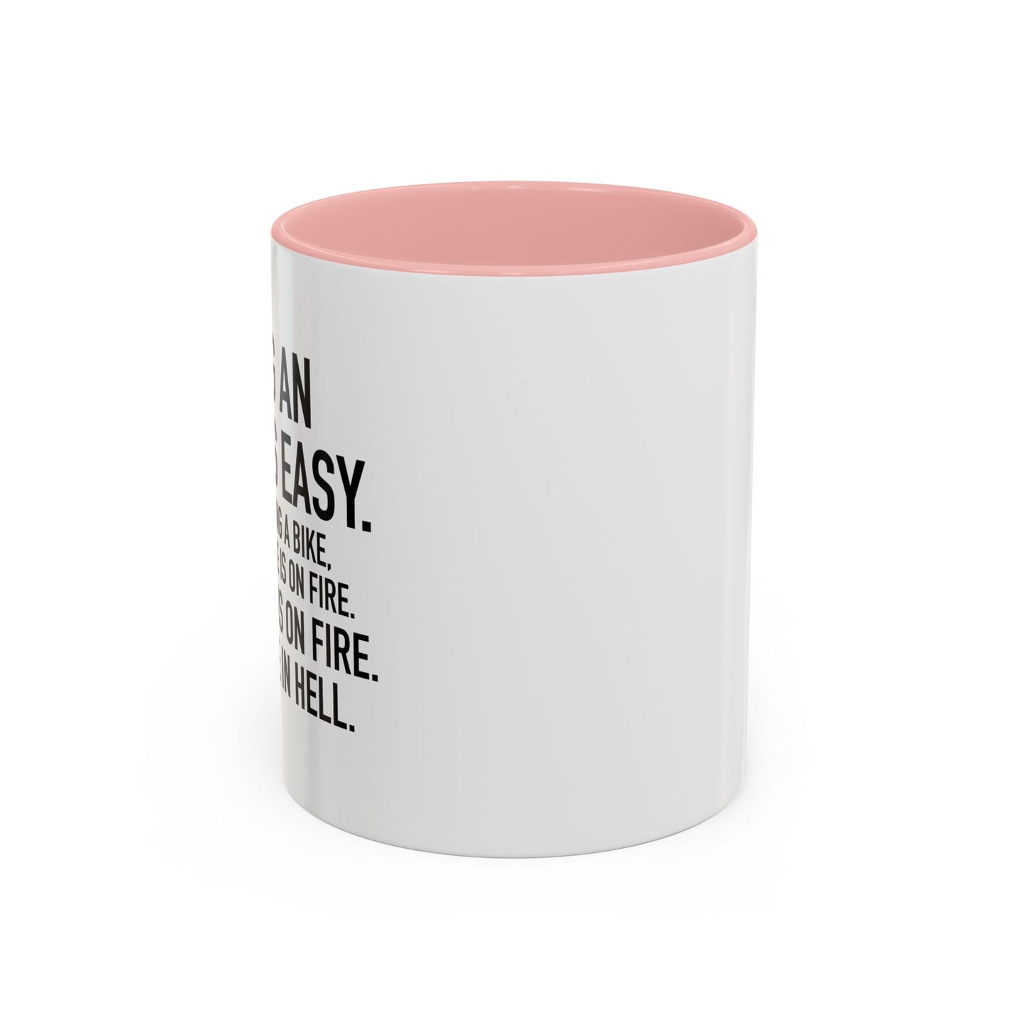 BEING AN ADULT IS EASY Accent BiColor Funny Sarcastic Mug