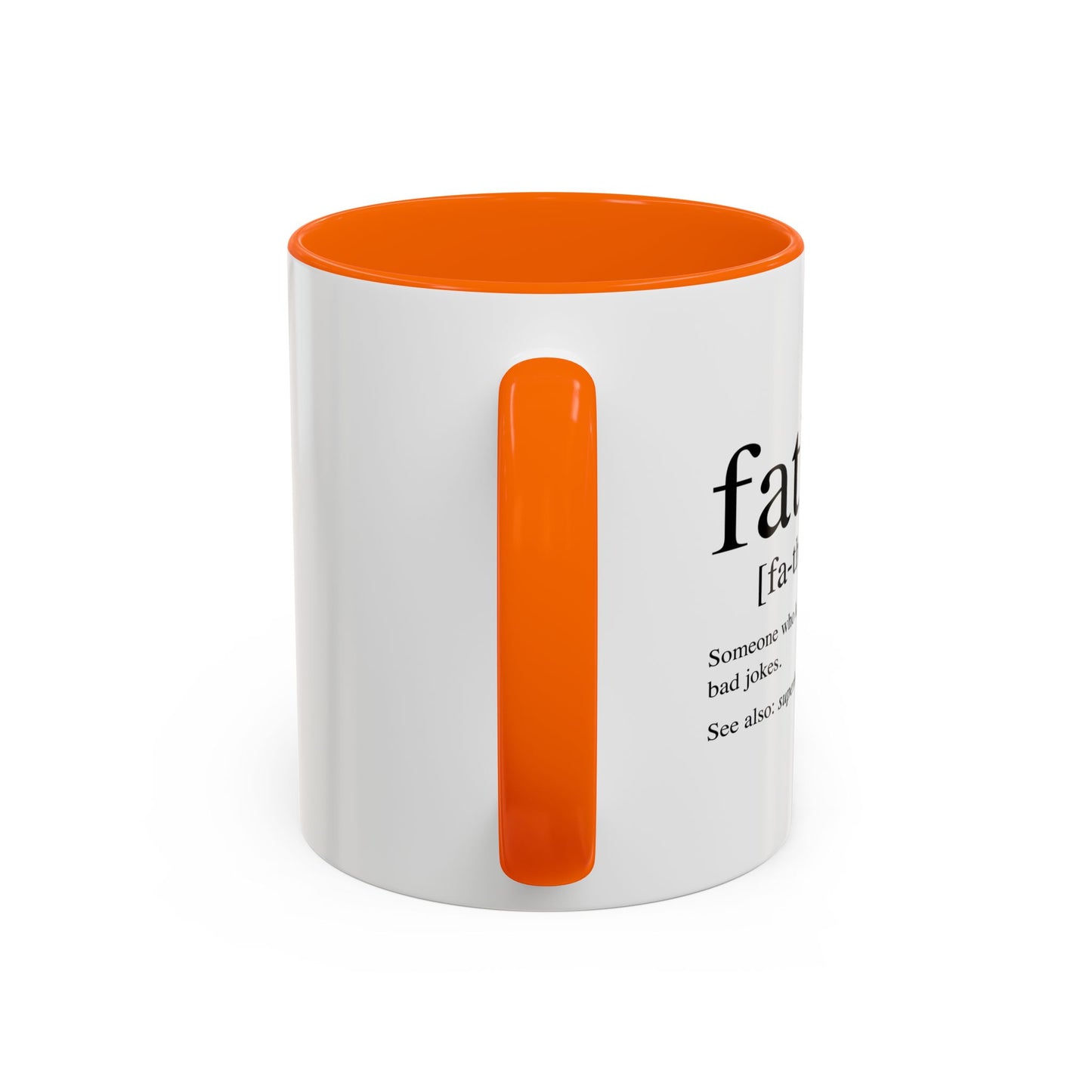 Father Noun | Funny Sarcastic Mug Accent BiColor Funny Sarcastic Mug