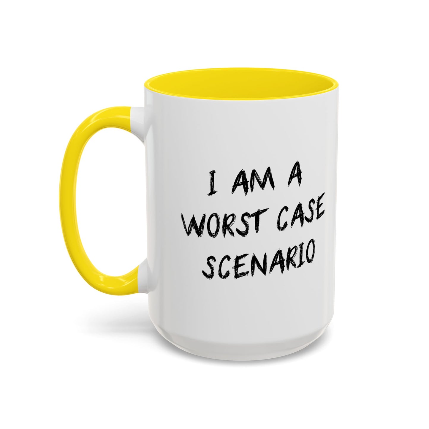 I AM WORST CASE SCENARIO Accent BiColor Funny Sarcastic Mug