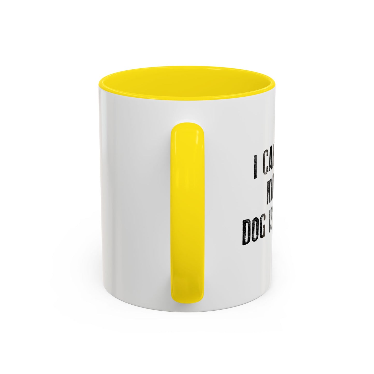 MY DOG IS ALLERGIC Accent BiColor Funny Sarcastic Mug