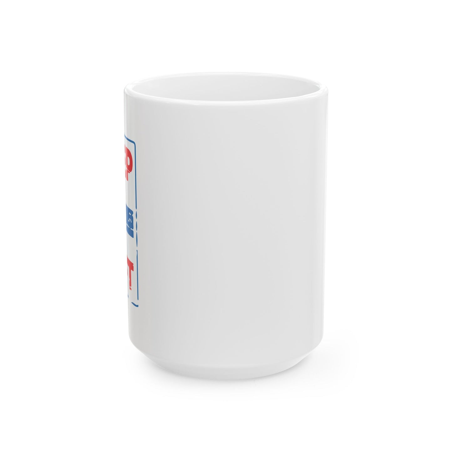 KEEP LEFT FUNNY SARCASTIC WHITE MUG