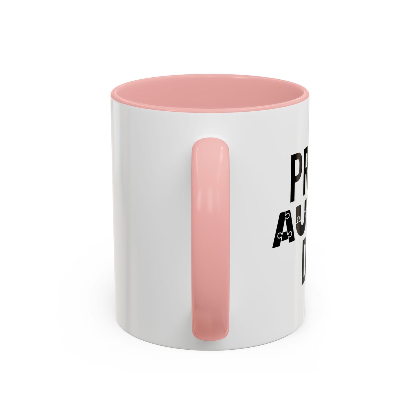 PROUD AUTISM DAD Accent BiColor Mug