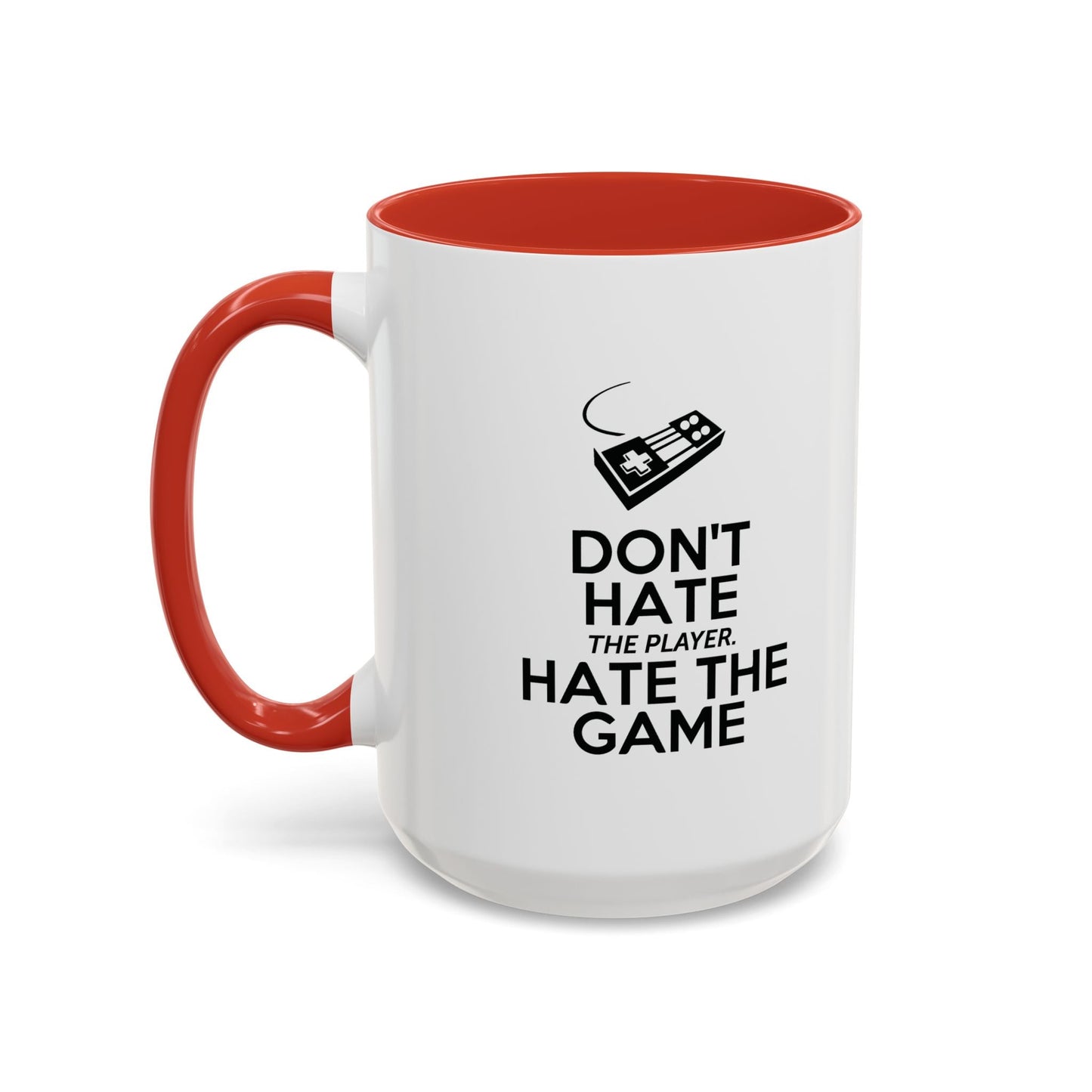 HATE THE GAME Accent BiColor Funny Sarcastic Mug