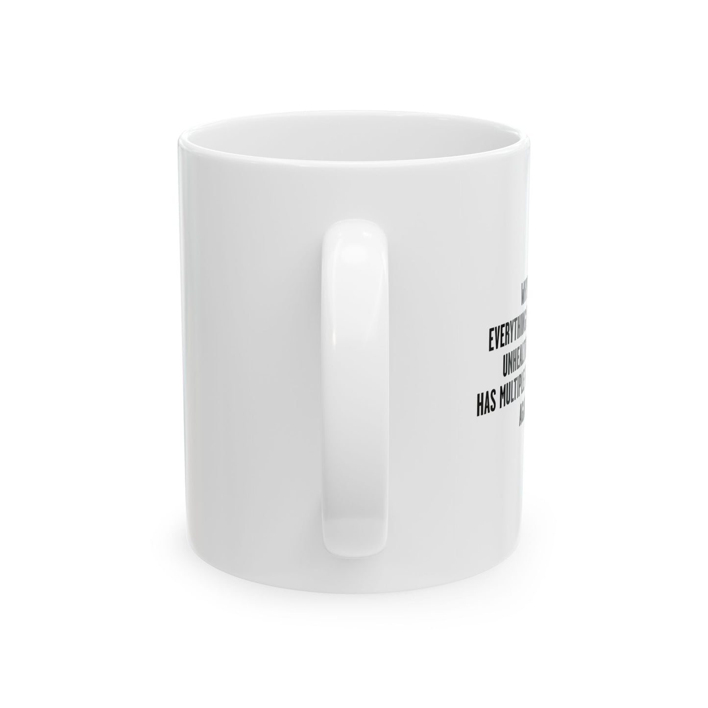 MULTIPLE RESTRAINING ORDERS FUNNY SARCASTIC White Mug