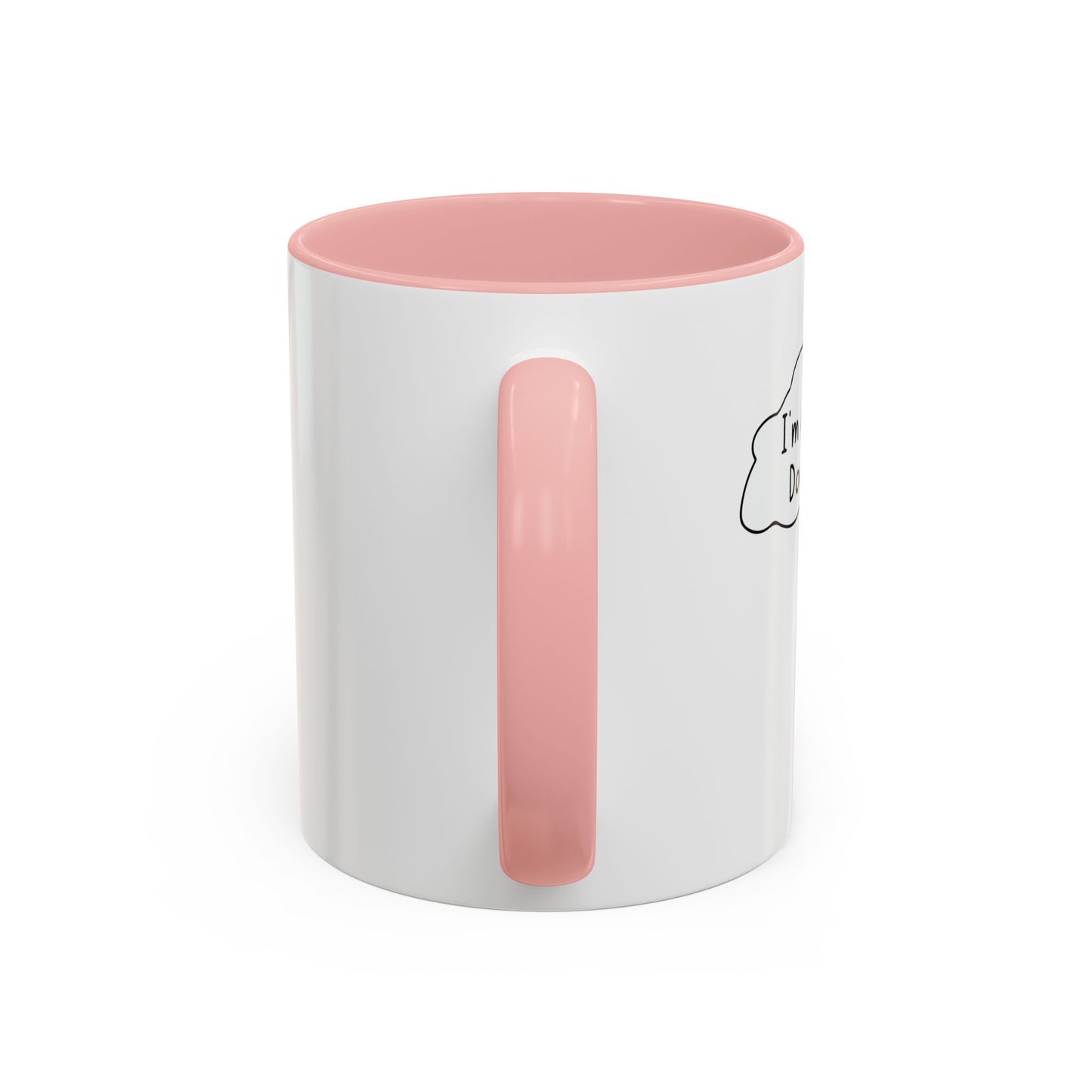 I'M A LITTLE DOOR KEY Accent BiColor Funny Sarcastic Mug