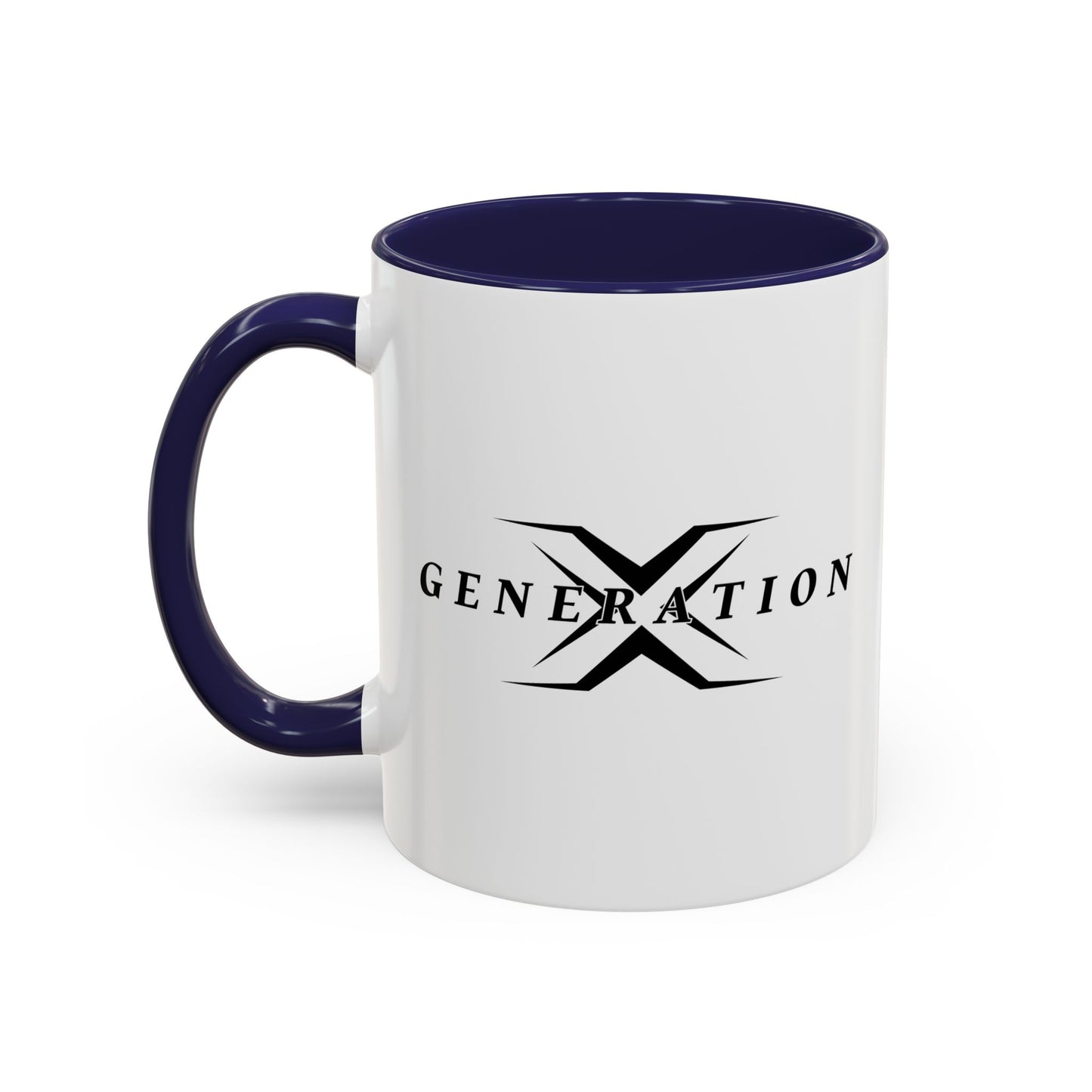 GENENRATION X Accent BiColor Funny Sarcastic Mug