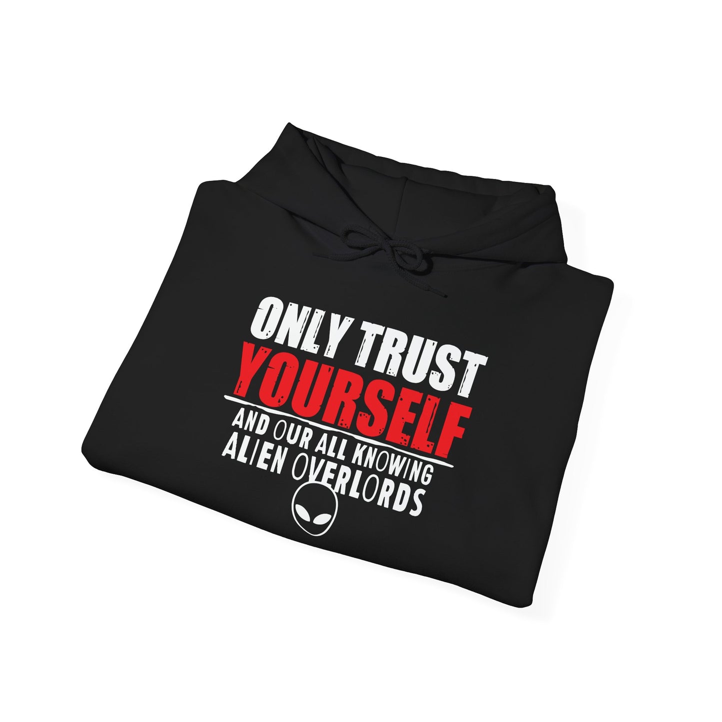 TRUST YOURSELF - Premium Unisex Funny Sarcastic Black Hoodie Sweatshirt