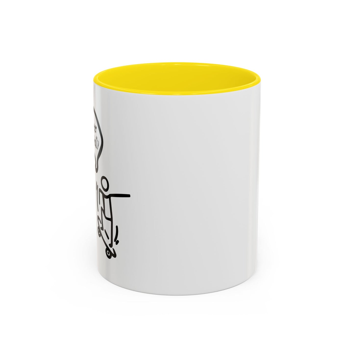 I DO ALL MY OWN STUNTS Accent BiColor Funny Sarcastic Mug