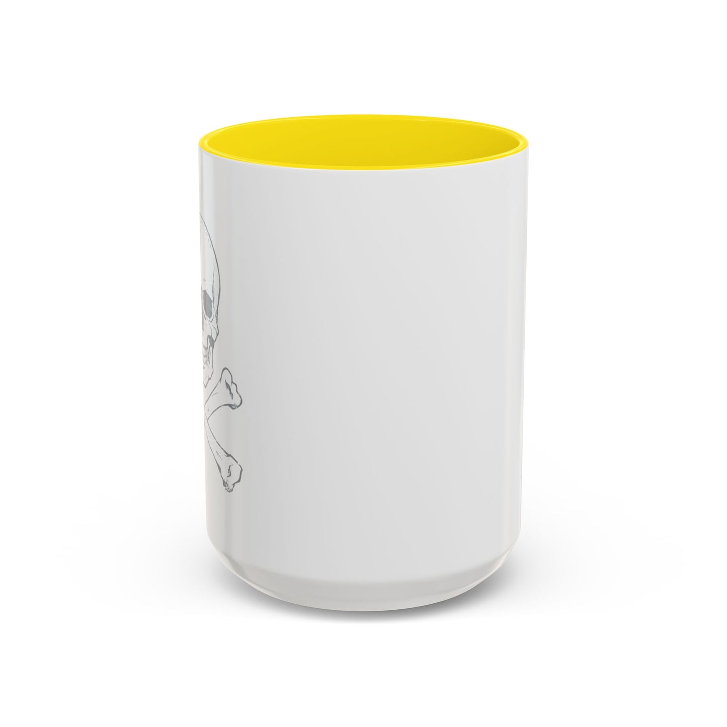 SKETCHY SKULL Accent BiColor Funny Sarcastic Mug