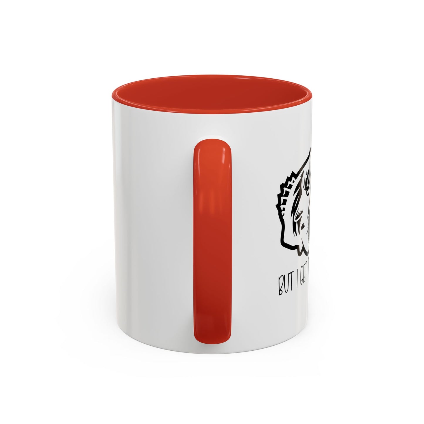 FISHING IT'S LIKE YOGA Accent BiColor Funny Sarcastic Mug