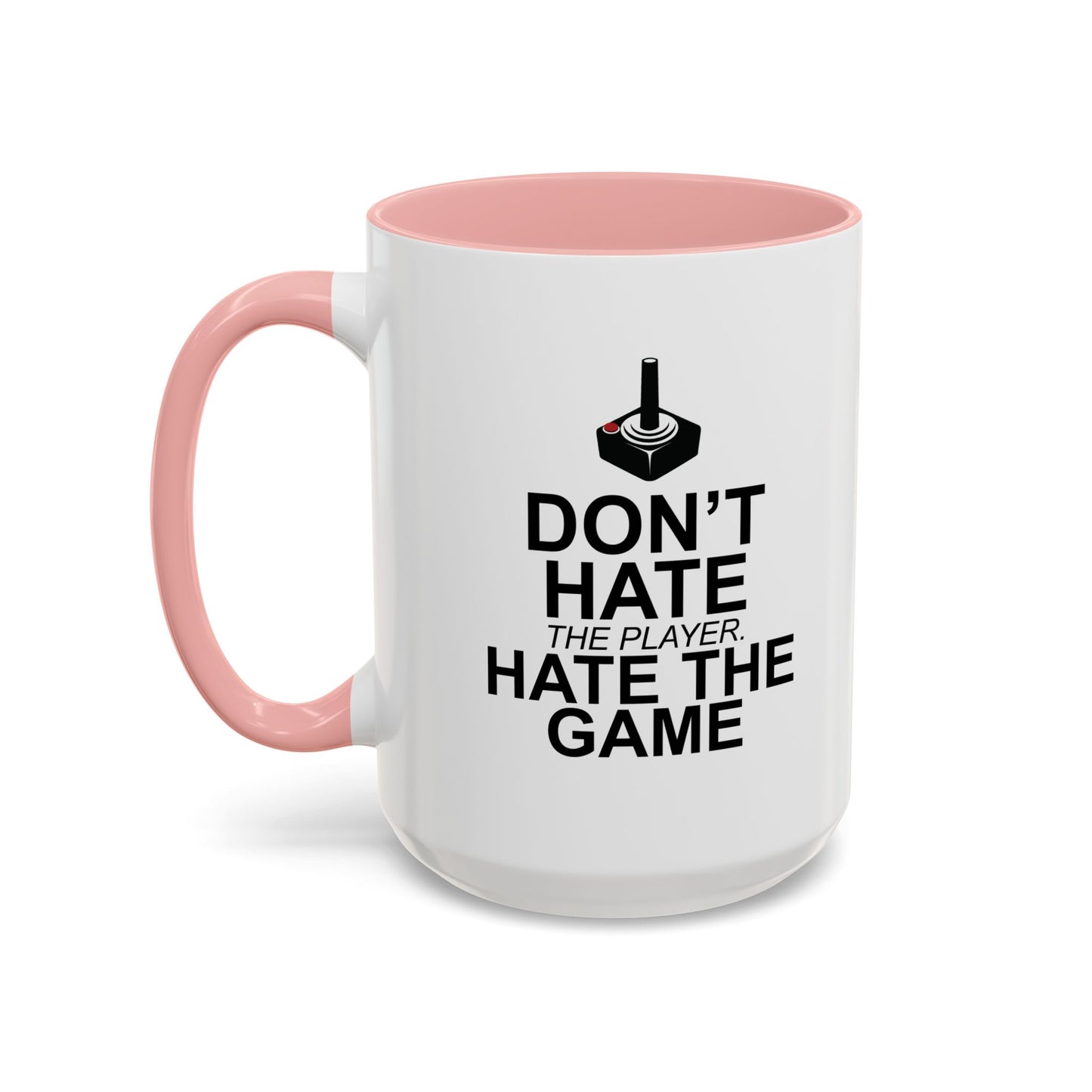 HATE THE GAME Accent BiColor Funny Sarcastic Mug