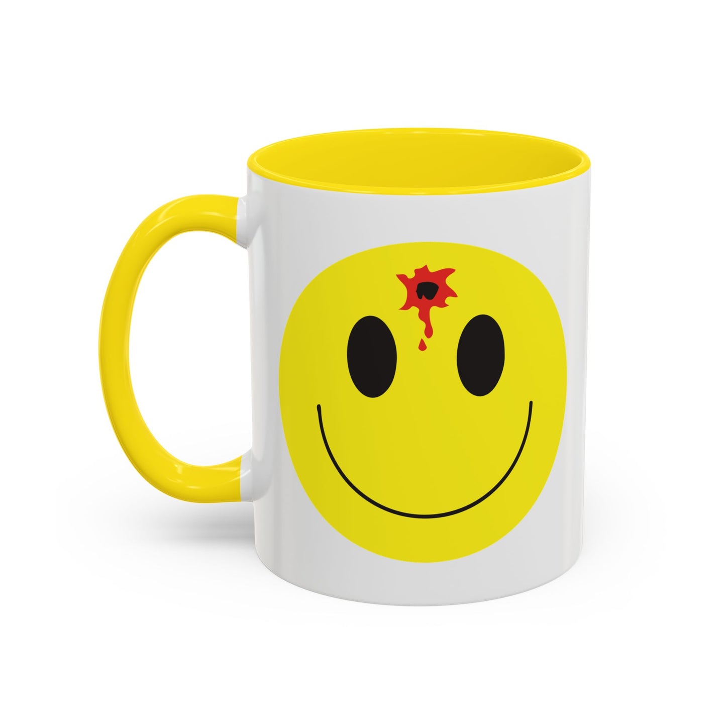 DEADSHOT HAPPY FACE Accent BiColor Funny Sarcastic Mug