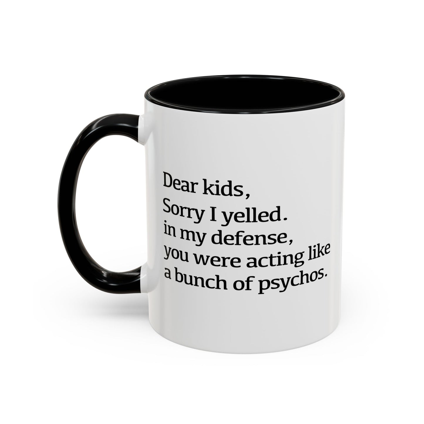 A BUNCH OF PSYCHOS Accent BiColor Funny Sarcastic Mug