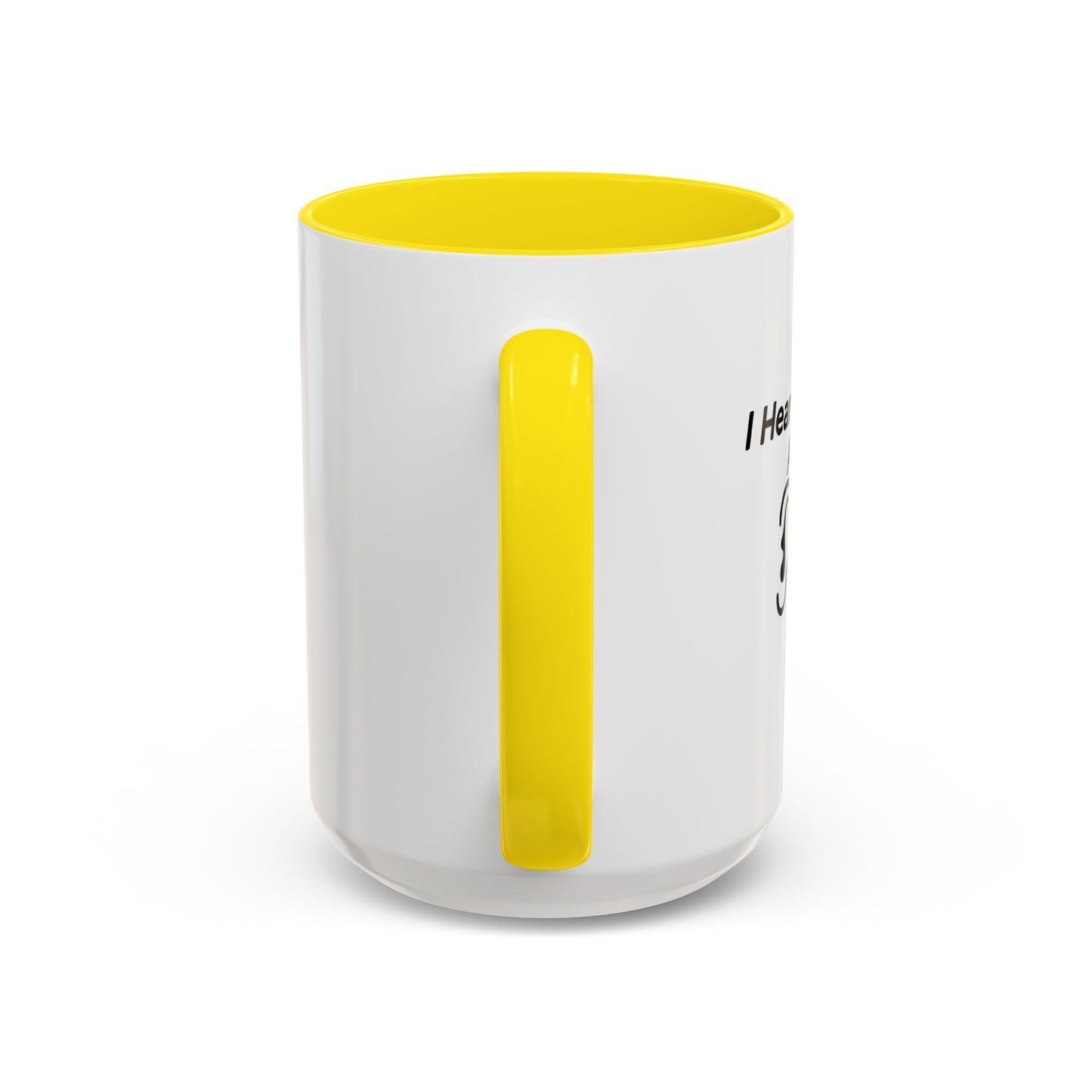 I HEAR VOICES AND THEY DON'T LIKE YOU Accent BiColor Funny Sarcastic Mug