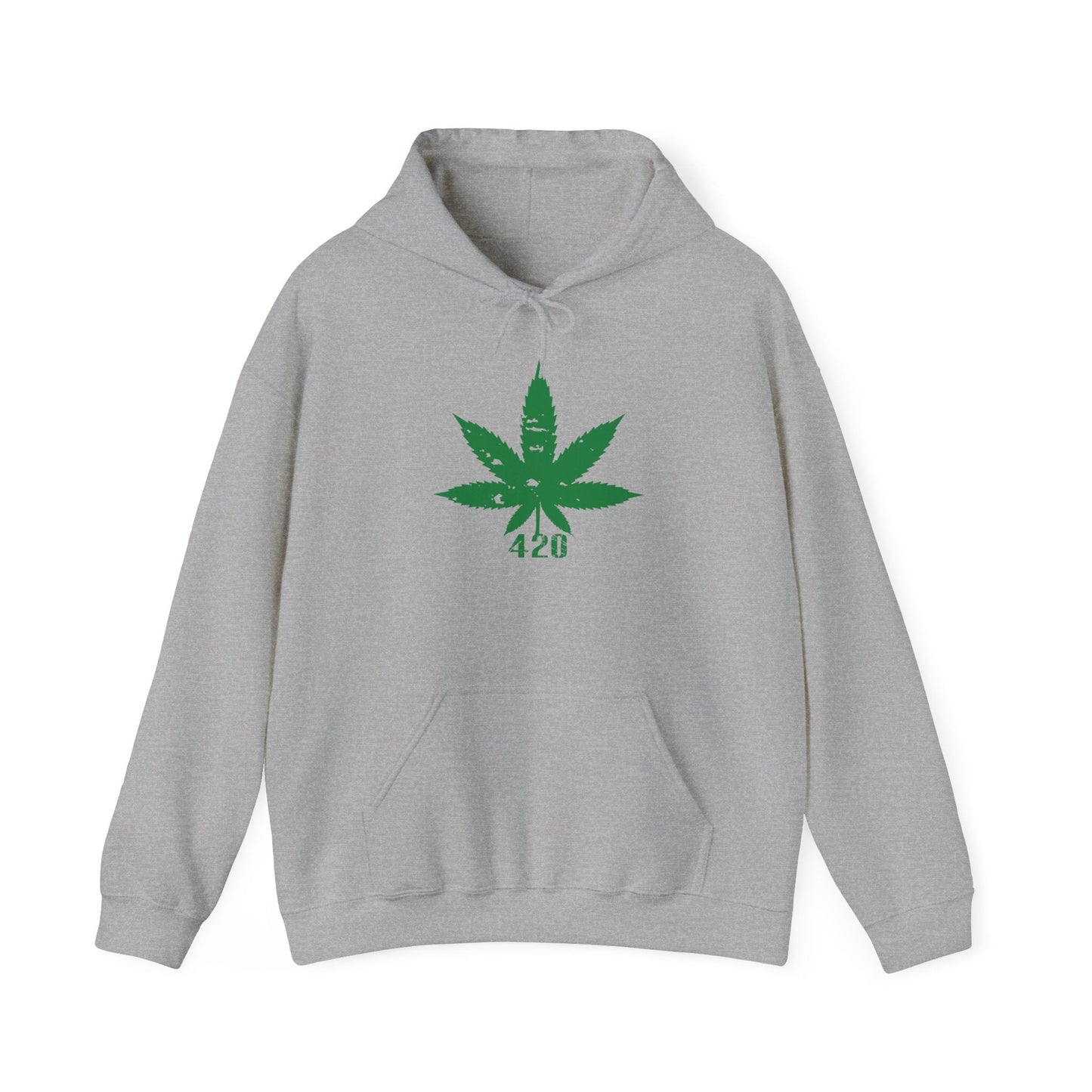 WEED LEAF 420 - Premium Unisex Funny Sarcastic Black Hoodie Sweatshirt