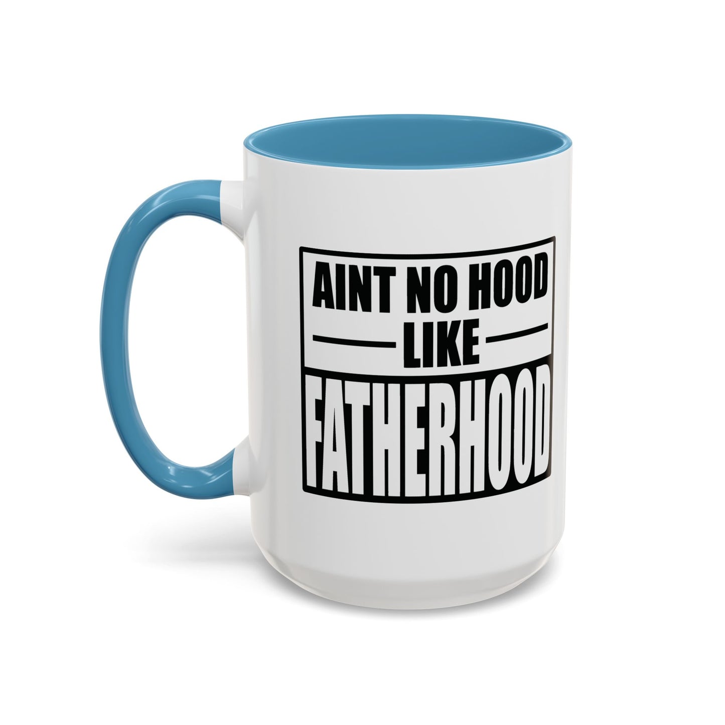 FATHERHOOD Accent BiColor Funny Sarcastic Mug