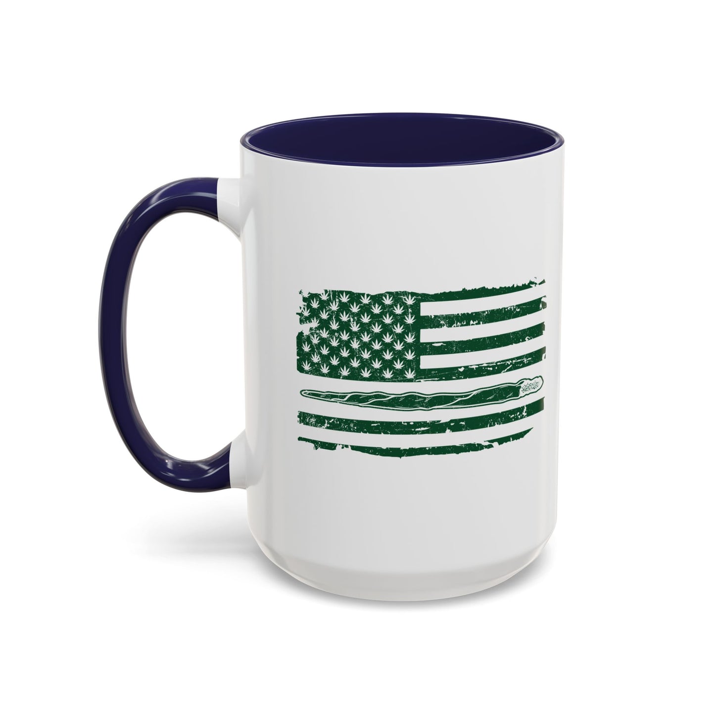 420 FLAG Accent BiColor Funny Sarcastic Mug