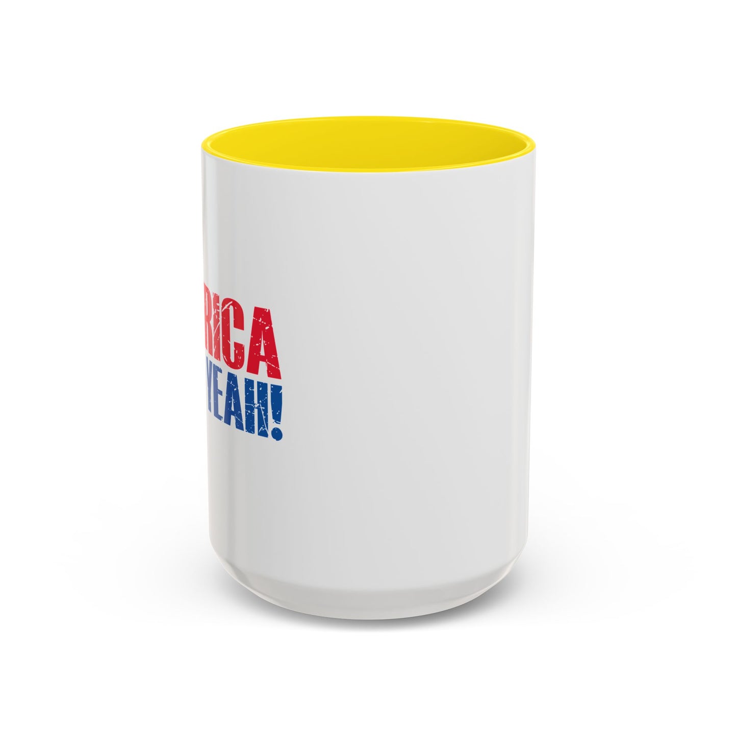 AMERICA FUCK YEAH Accent BiColor Funny Sarcastic Mug