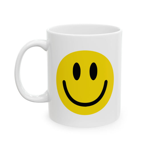 SMILE FACE WHITE MUG