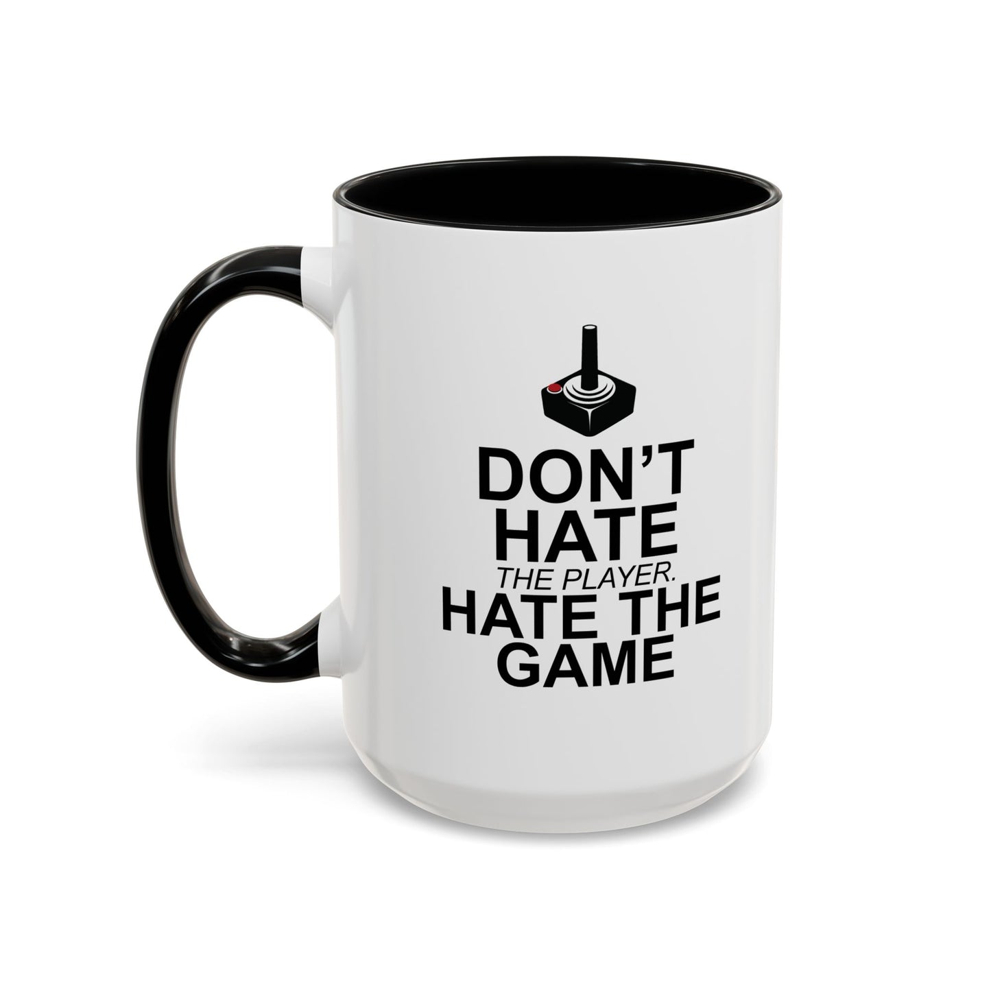 HATE THE GAME Accent BiColor Funny Sarcastic Mug