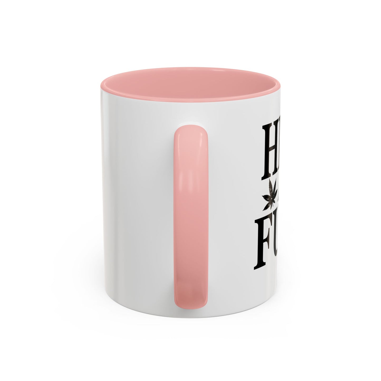 HIGH AS FUCK Accent BiColor Funny Sarcastic Mug