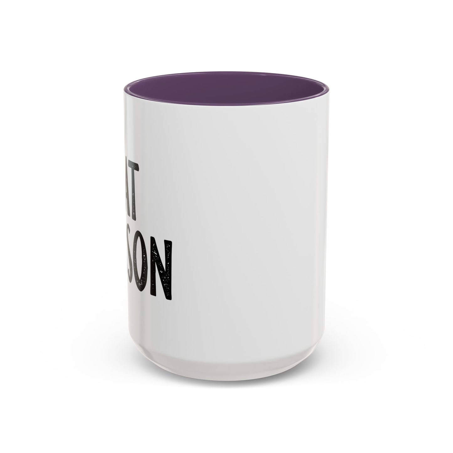 CAT PERSON Accent BiColor Funny Sarcastic Mug