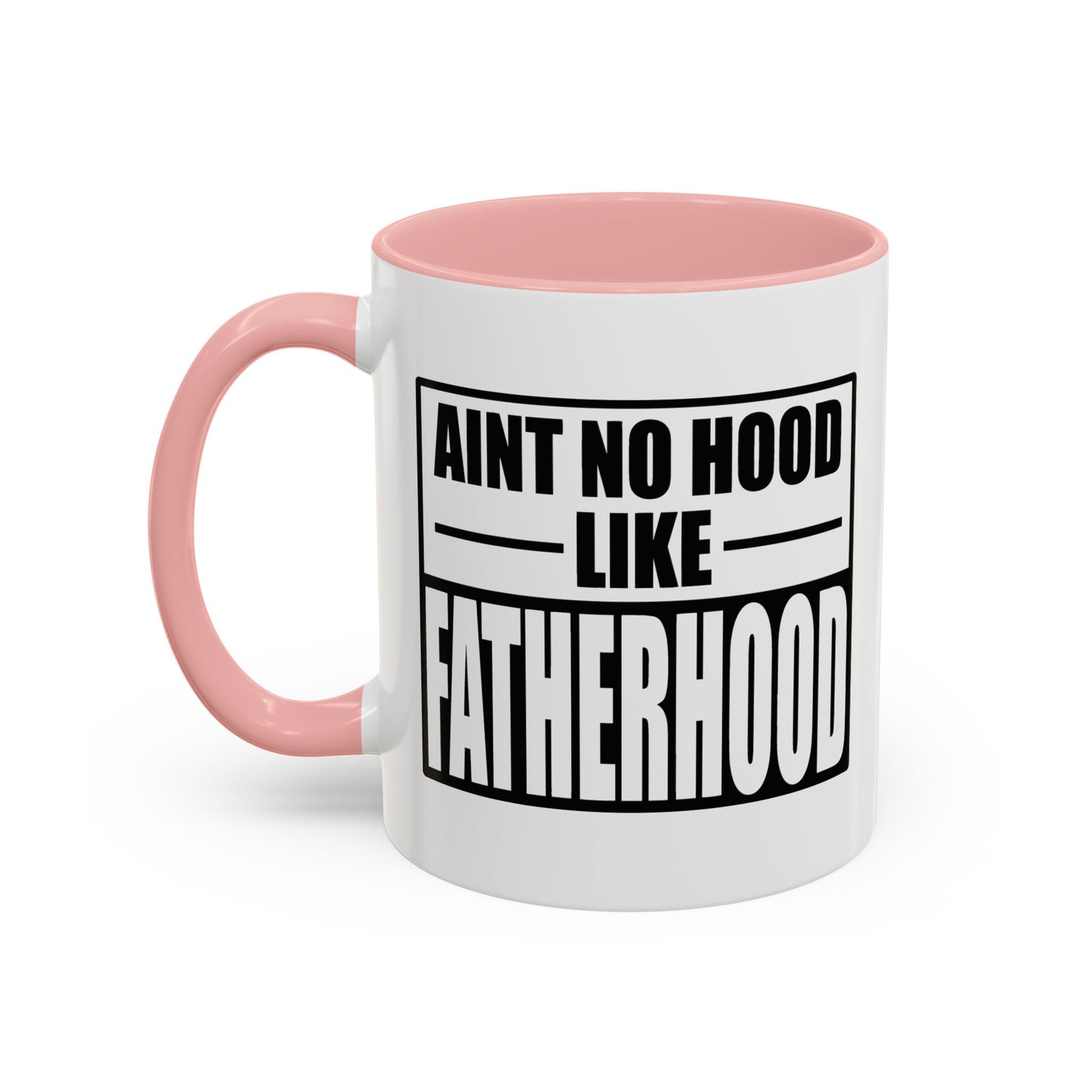 FATHERHOOD Accent BiColor Funny Sarcastic Mug